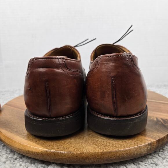 Allen Edmonds Mens 10.5E Ellsworth Brown Cap Toe Office Oxford Dress Shoe 3968 - Picture 2 of 12